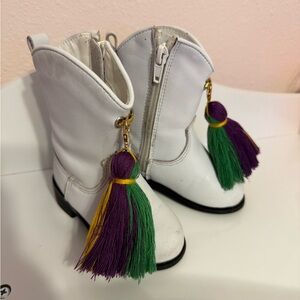 Mardi Gras Majorette baby boots